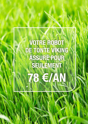 assurez, robot de tonte, matériel, pelouse, viking, assureur, calvados